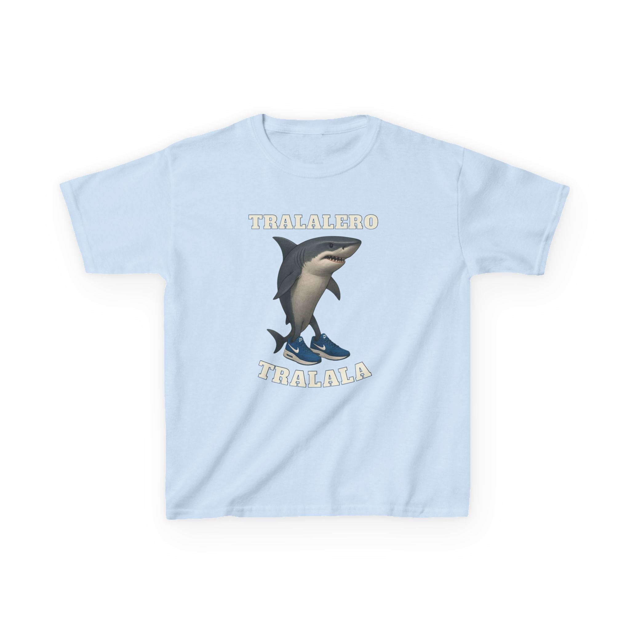 Tralalero Tralala Kids T-Shirt – Viral Italian Brainrot Shark in Sneakers | Funny Meme Character Tee for Kids | Tralalero Tralala Graphic Shirt