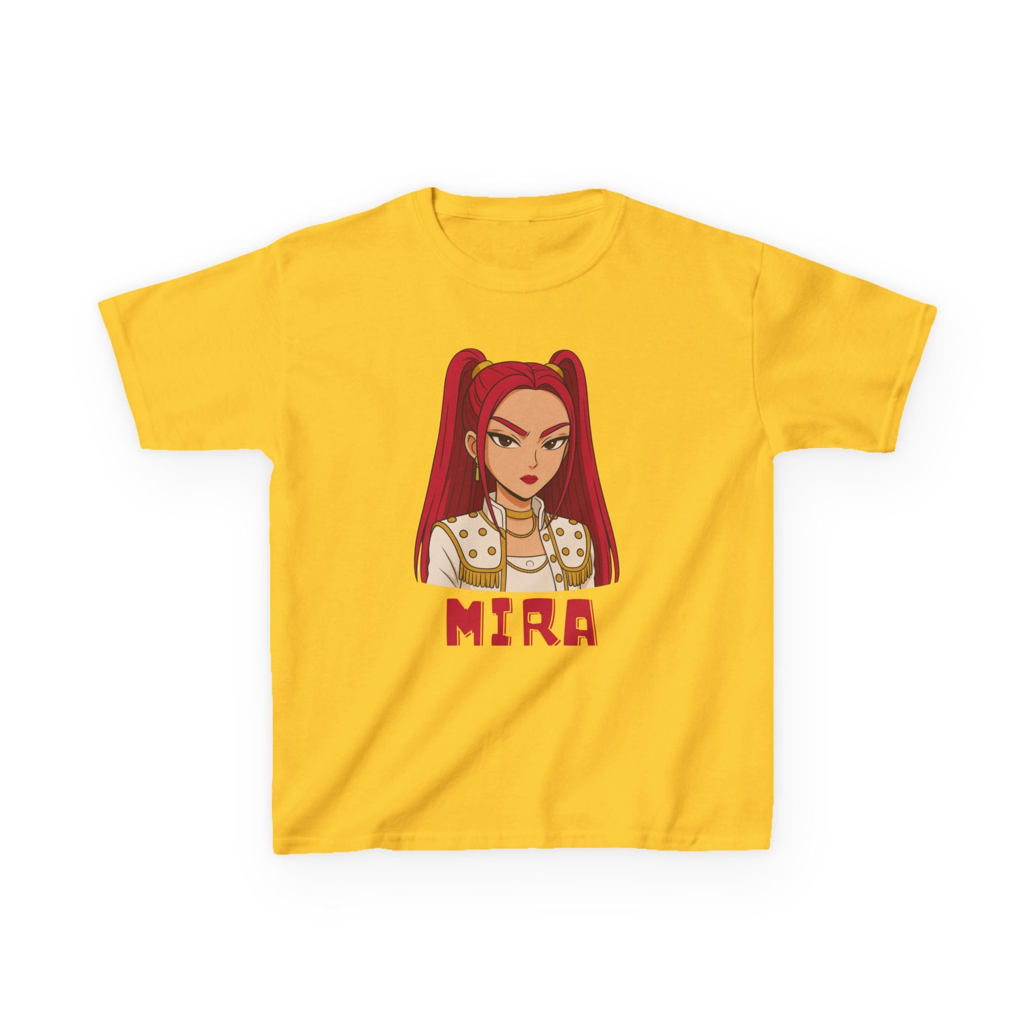 Kids KPOP DEMON HUNTERS MIRA Graphic Tee  Fun T-Shirts for Kids Stylish Casual