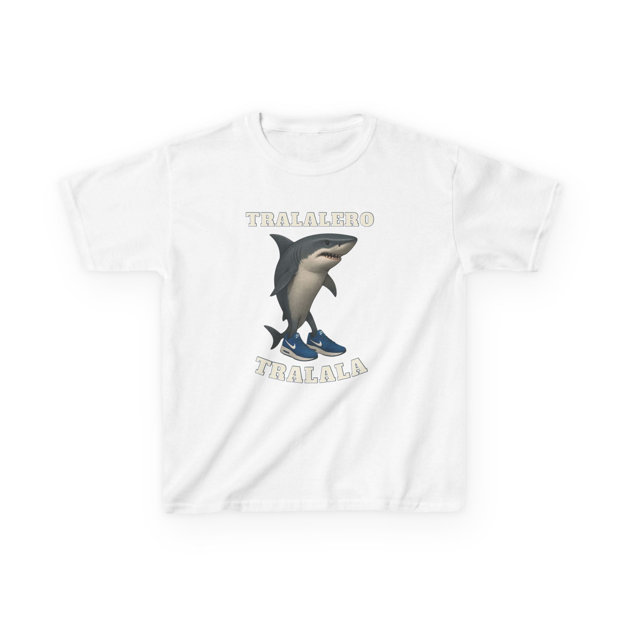 Tralalero Tralala Kids T-Shirt – Viral Italian Brainrot Shark in Sneakers | Funny Meme Character Tee for Kids | Tralalero Tralala Graphic Shirt