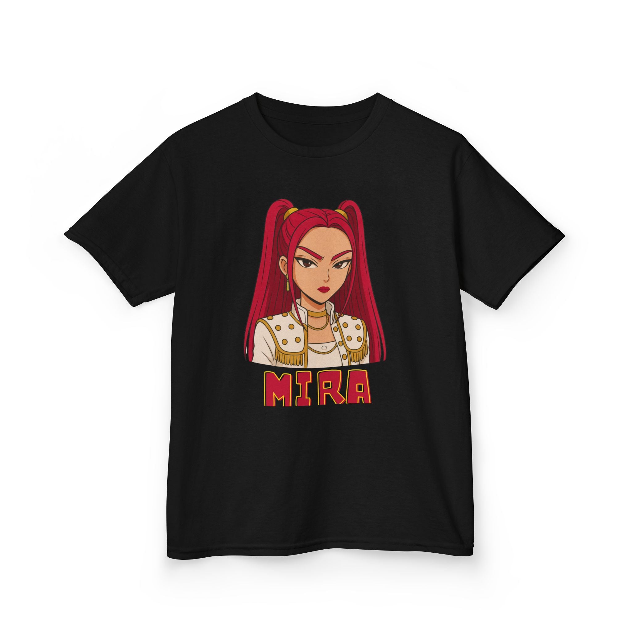 Kids KPOP DEMON HUNTERS MIRA Graphic Tee  Fun T-Shirts for Kids Stylish Casual