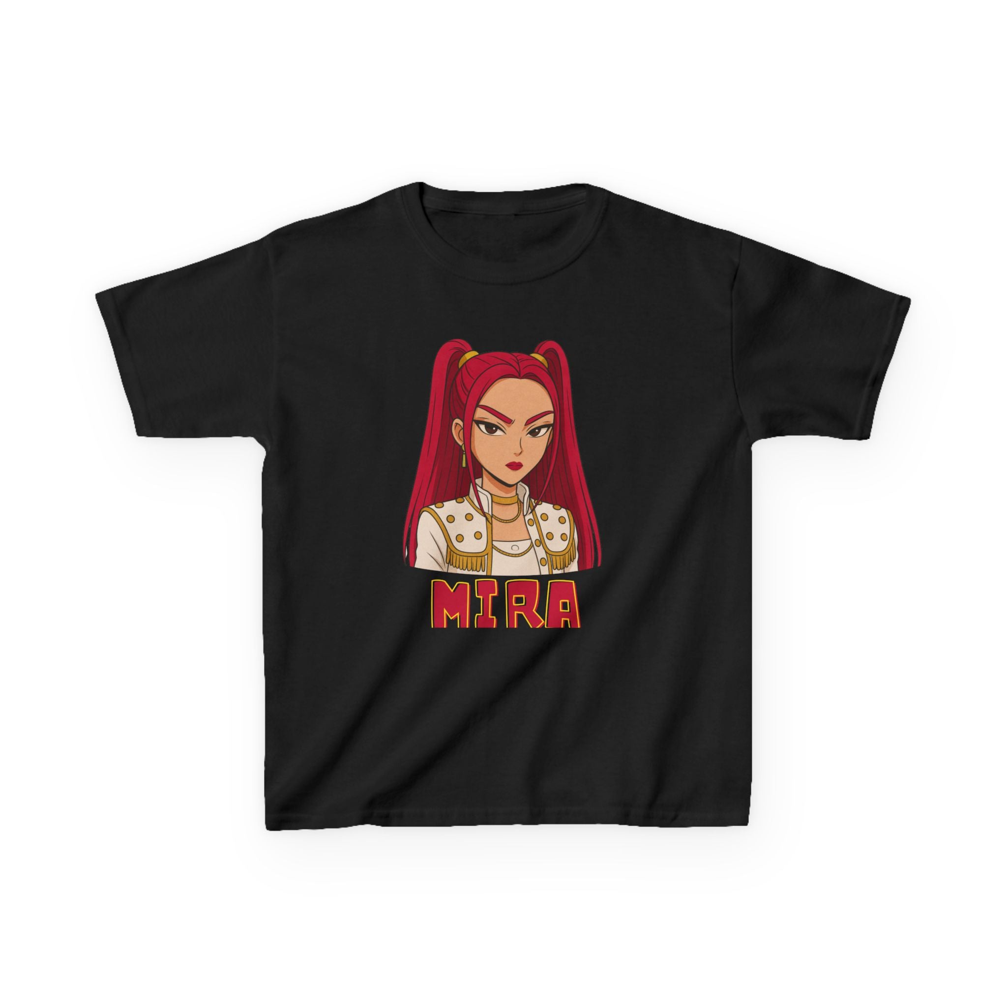 Kids KPOP DEMON HUNTERS MIRA Graphic Tee  Fun T-Shirts for Kids Stylish Casual