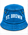 St. Brown Blue Back