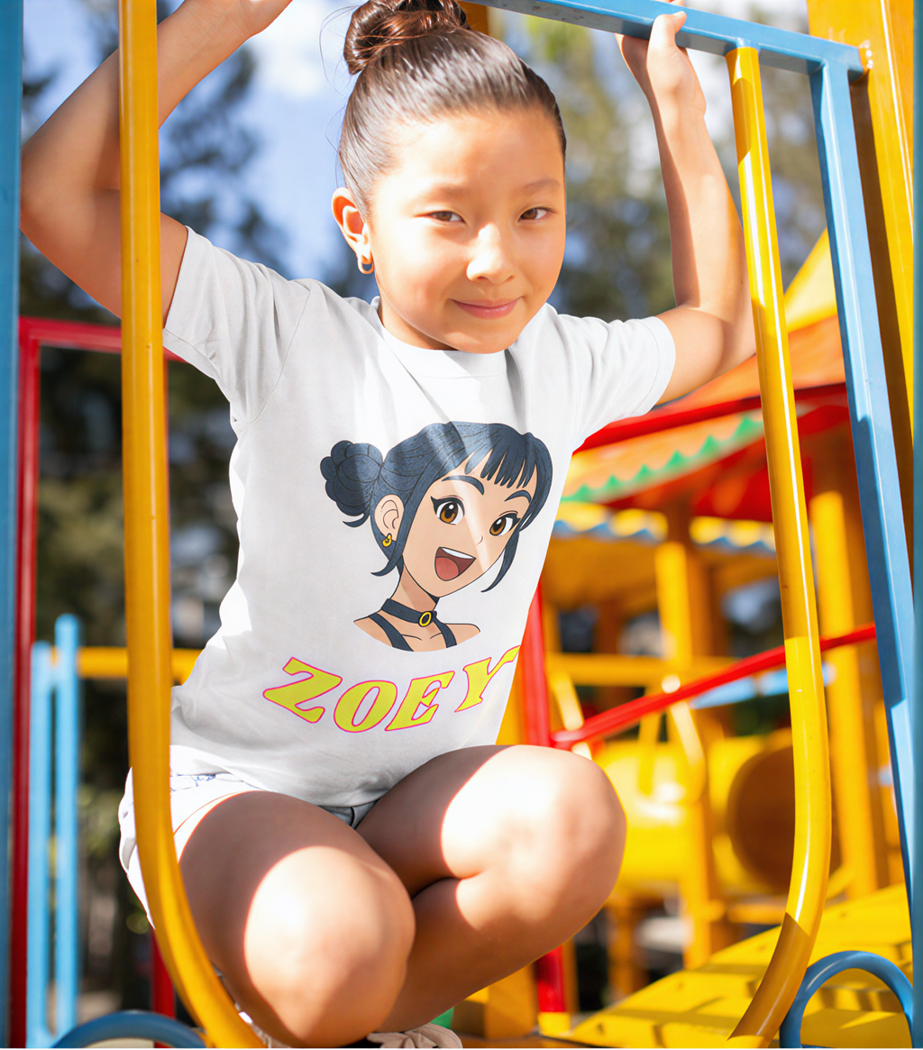 KPOP DEMON HUNTERS "ZOEY" CLASSIC KIDS GRAPHIC TEE
