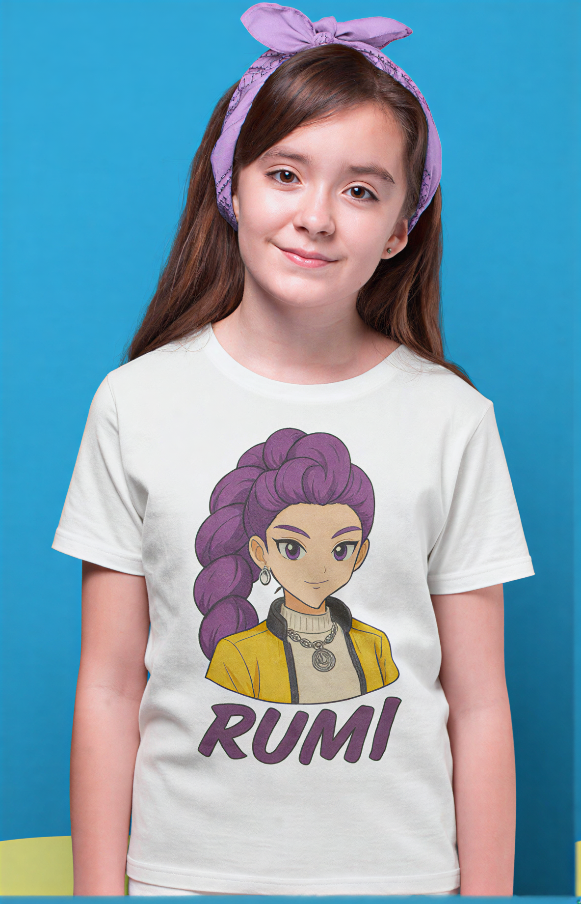 Kids KPOP DEMON HUNTERS RUMI Graphic Tee  Fun T-Shirts for Kids Stylish Casual