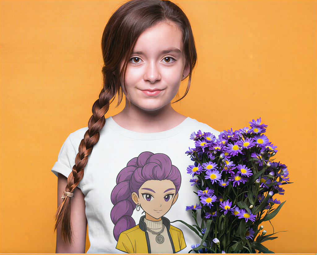 Kids KPOP DEMON HUNTERS RUMI Graphic Tee  Fun T-Shirts for Kids Stylish Casual
