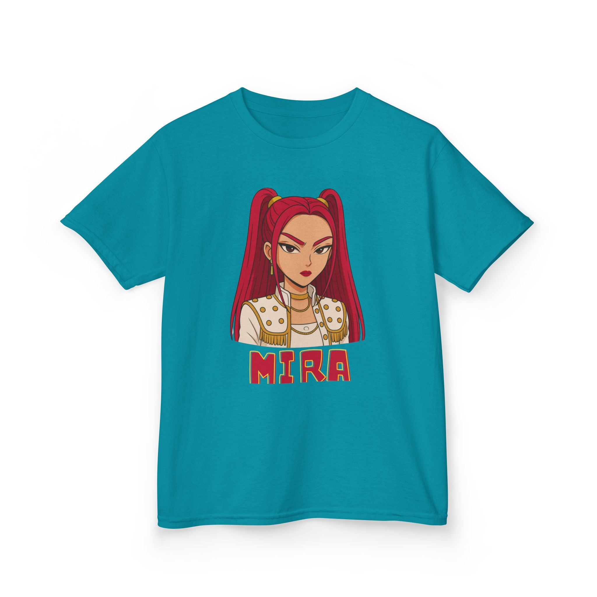 Kids KPOP DEMON HUNTERS MIRA Graphic Tee  Fun T-Shirts for Kids Stylish Casual