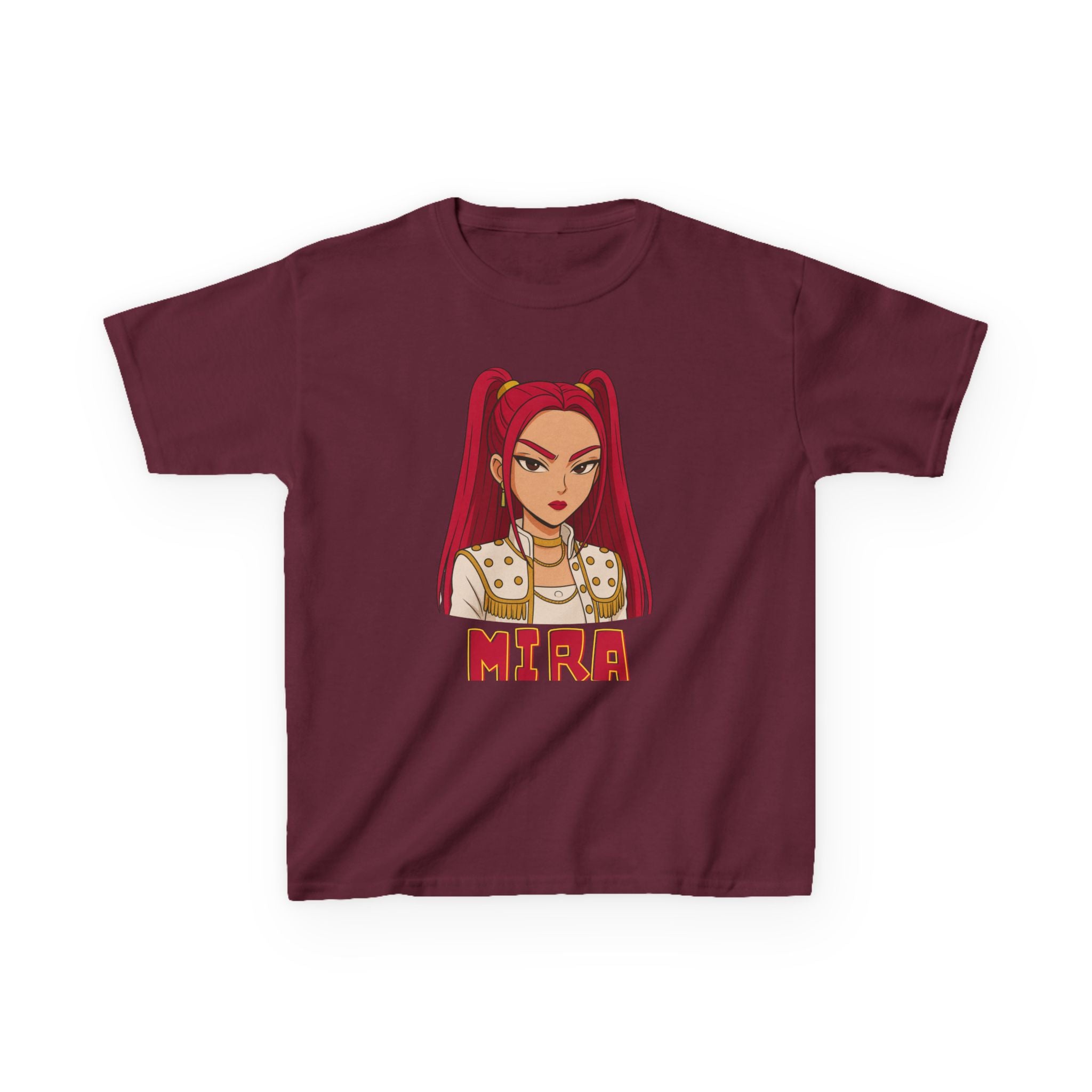 Kids KPOP DEMON HUNTERS MIRA Graphic Tee  Fun T-Shirts for Kids Stylish Casual