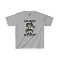 Cappuccino Assassino Kids T-Shirt – Funny Italian Brainrot Meme Tee | Silly Coffee Cup Character Shirt | Viral Trend Kids Graphic Tee