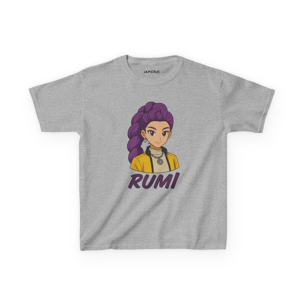 Kids KPOP DEMON HUNTERS RUMI Graphic Tee  Fun T-Shirts for Kids Stylish Casual