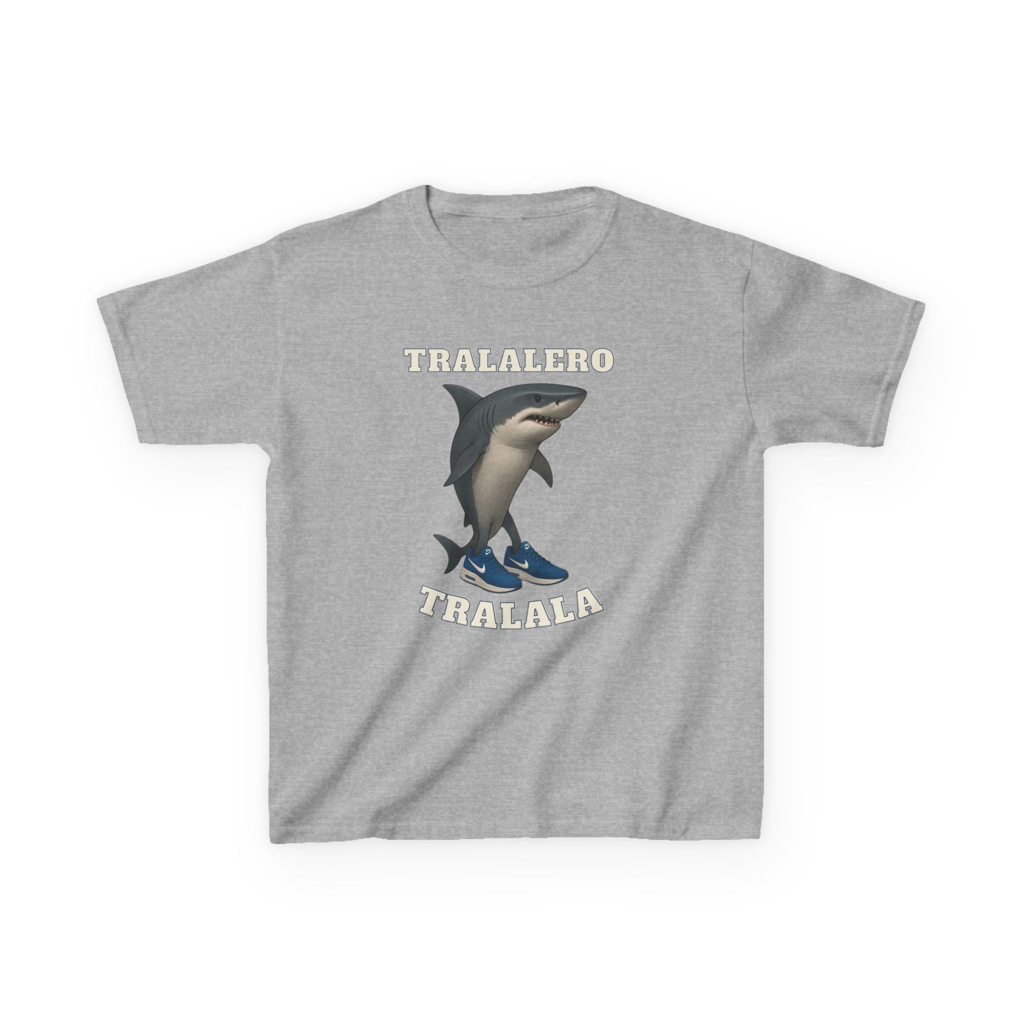 Tralalero Tralala Kids T-Shirt – Viral Italian Brainrot Shark in Sneakers | Funny Meme Character Tee for Kids | Tralalero Tralala Graphic Shirt