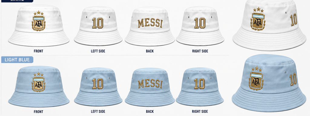 Argentina Messi Signature Bucket Hat