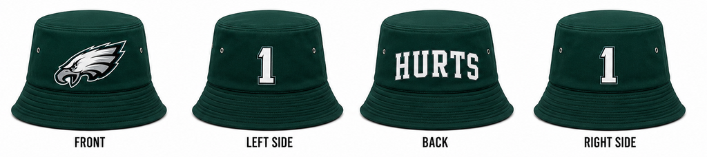Philadelphia Eagles Hurts Signature Bucket Hat