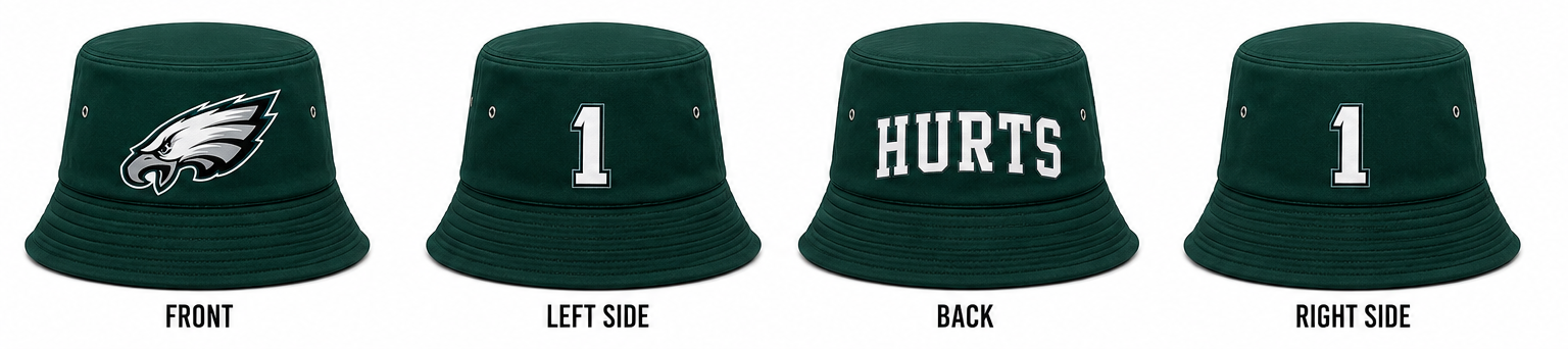 Philadelphia Eagles Hurts Signature Bucket Hat