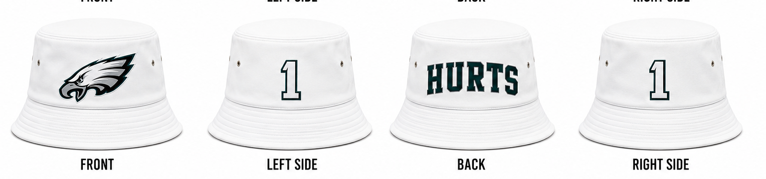 Philadelphia Eagles Hurts Signature Bucket Hat
