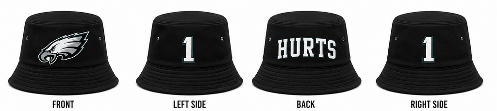 Philadelphia Eagles Hurts Signature Bucket Hat