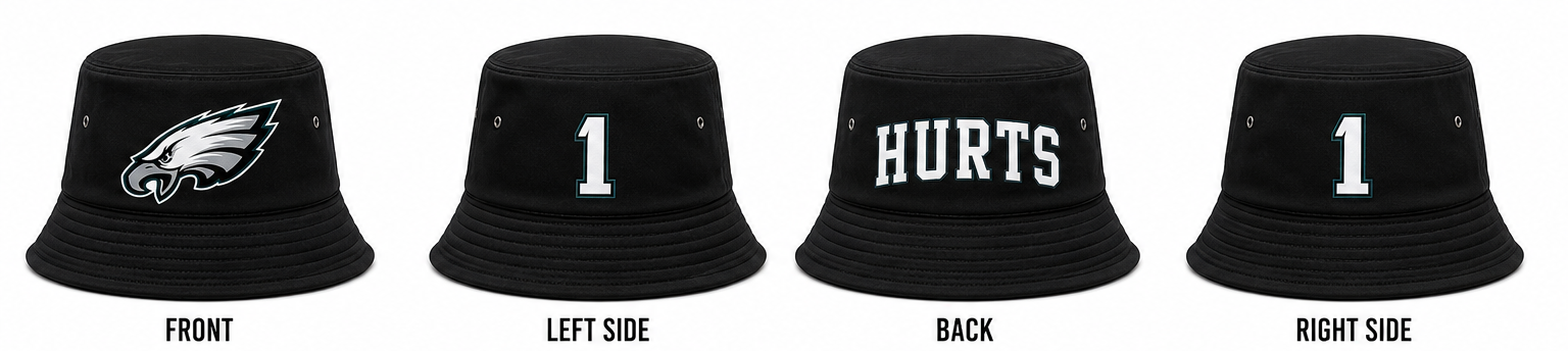 Philadelphia Eagles Hurts Signature Bucket Hat