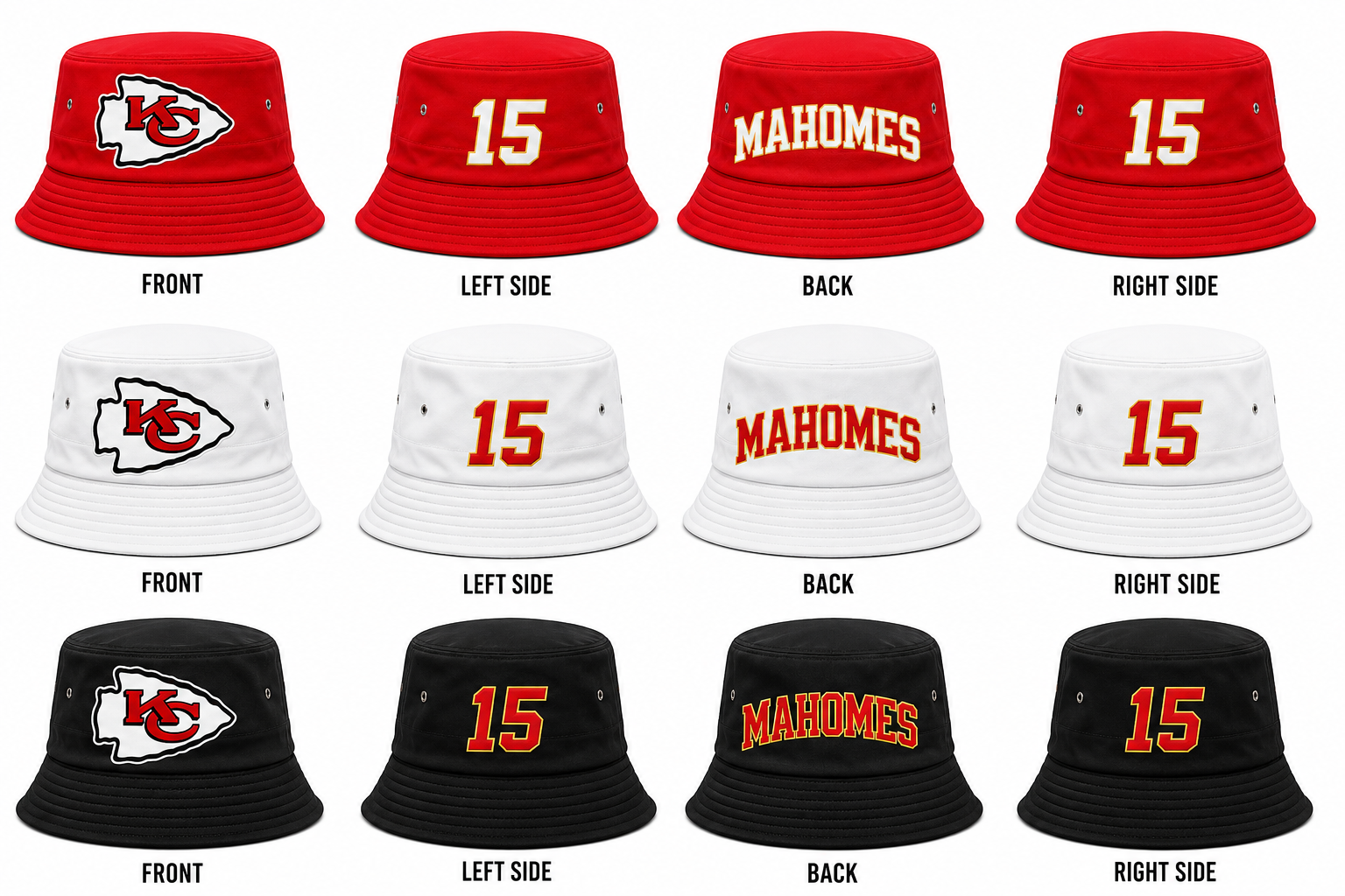 Kansas City Chiefs Mahomes Signature Bucket Hat