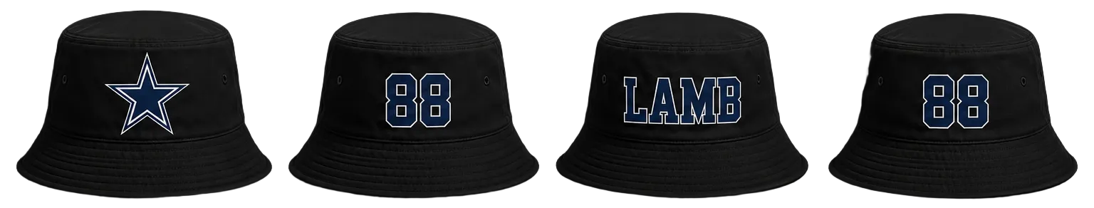 Dallas Cowboys CeeDee Lamb Signature Bucket Hat