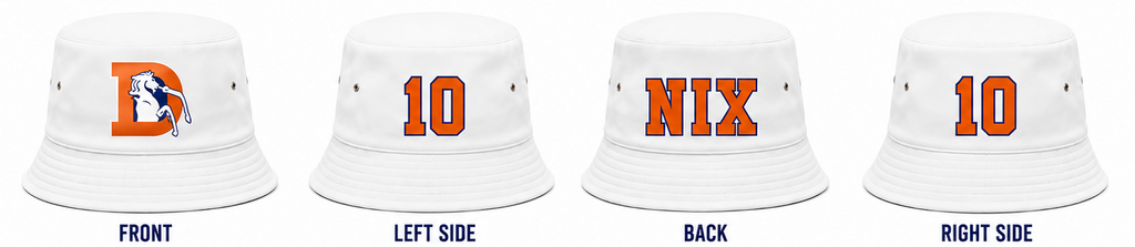 Denver Broncos Bo Nix Signature Bucket Hat