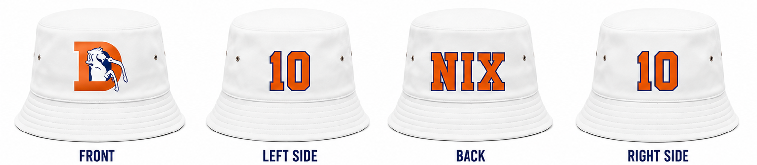 Denver Broncos Bo Nix Signature Bucket Hat