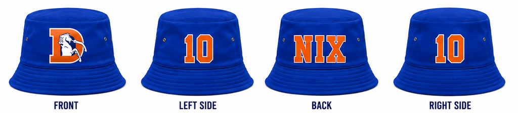 Denver Broncos Bo Nix Signature Bucket Hat