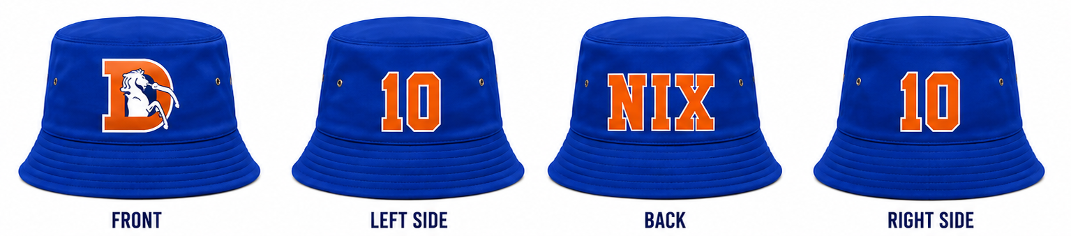 Denver Broncos Bo Nix Signature Bucket Hat