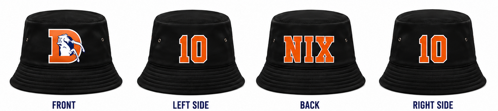Denver Broncos Bo Nix Signature Bucket Hat